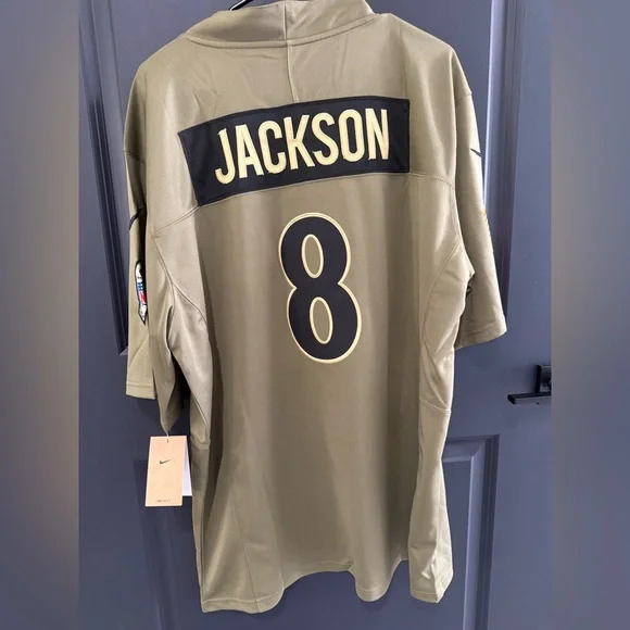 Lamar Jackson Baltimore Ravens Nike 2025 Salute to Service Limited Jersey - Picture 2 of 3